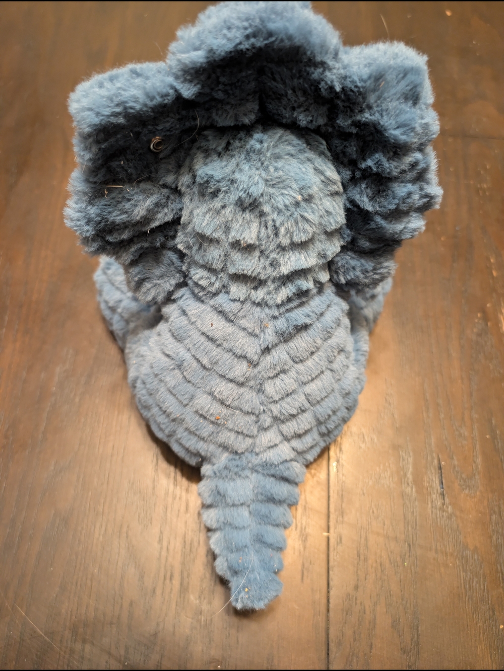 Steiff Blue Triceratops Plush Stuffed Animal - Soft Blue Dino - Picture 6 of 6
